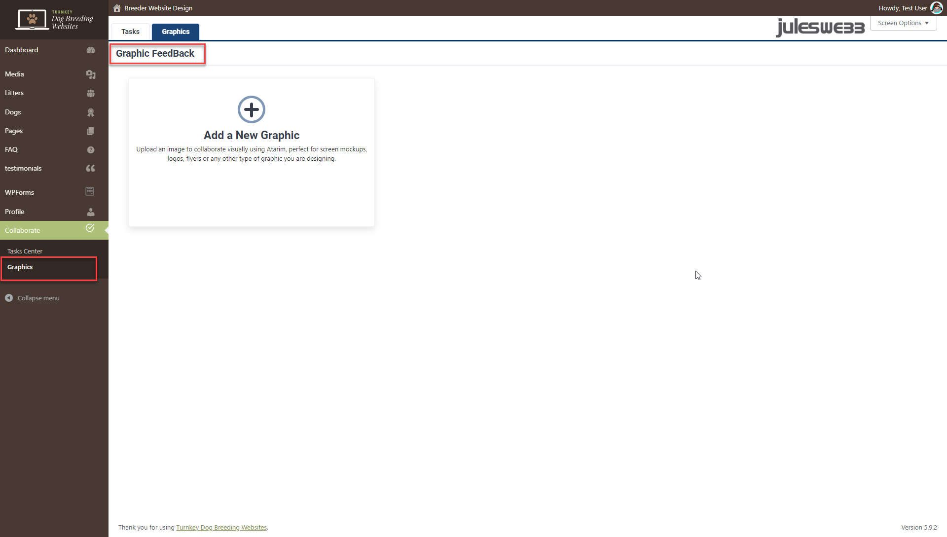 Collaborate Dashboard - Graphic Feedback Collaborate Dashboard - Graphic Feedback - Screenshot