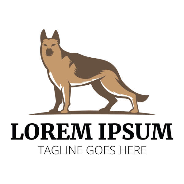 German Shepherd Logo example dog breeding logo (german shepherd)