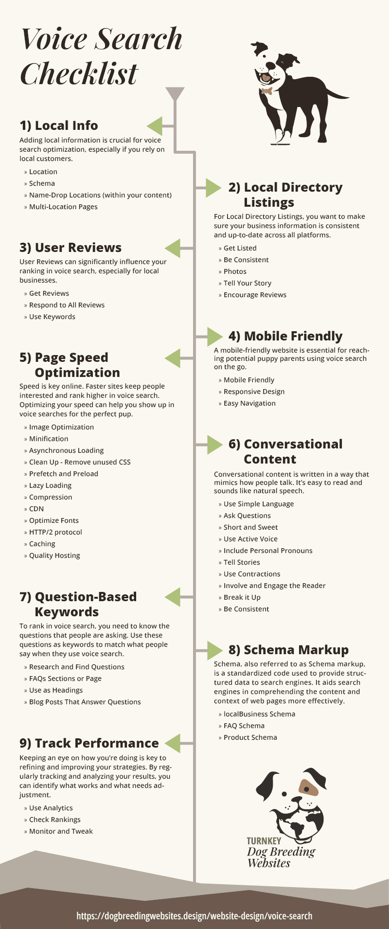 Voice Search Optimization Checklist Infographic